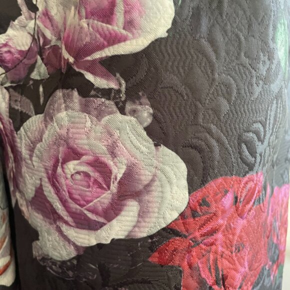 Free People Iris high-rise black jacquard floral balloon pant, size 4 - Picture 4 of 12